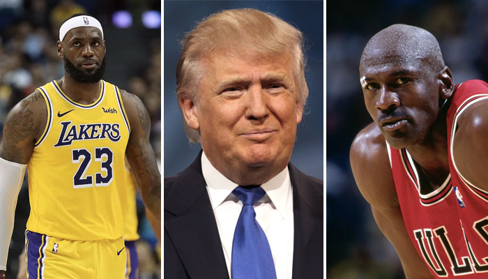 Donald trump donne son GOAT en NBA LeBron James Michael Jordan