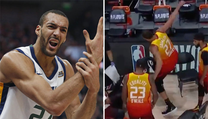 Agacé, Rudy Gobert se lâche en plein temps mort ! NBA