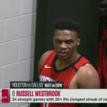 NBA – La drôle de séquence de Russell Westbrook dans le vestiaire des Rockets