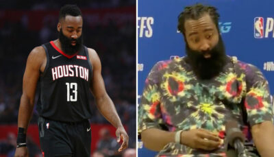 NBA – Après la défaite, l’attitude choquante de James Harden en conférence de presse