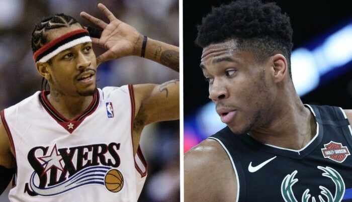 Allen Iverson et Giannis Antetokounmpo