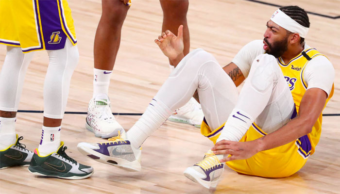 Anthony Davis en souffrance après sa blessure NBA