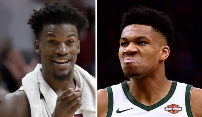 Jimmy Butler et Giannis Antetokounmpo