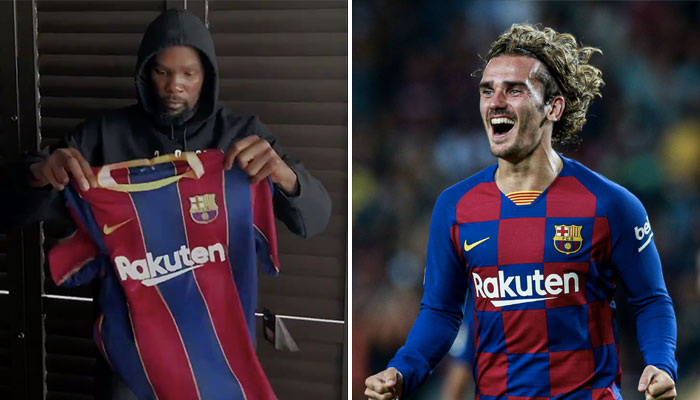 NBA - Kevin Durant annonce le nouveau numéro de Griezmann au Barca !