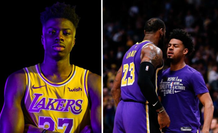 Kostas Antetokounmpo et Quinn Cook des Lakers