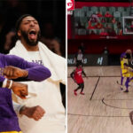 NBA – Trop faciles, LeBron et Davis jouent au foot US en plein match