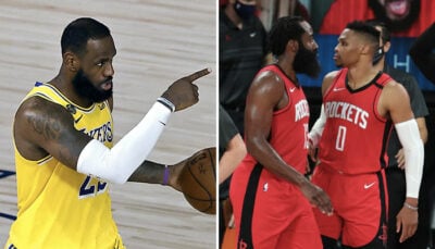 NBA – LeBron James met en garde son équipe sur le duo Harden-Westbrook