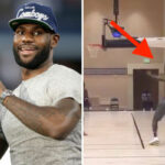 NBA – LeBron dévoile ses incroyables skills de foot US à l&rsquo;entrainement