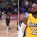 NBA – Après avoir pris un ballon dans la tête, LeBron à deux doigts d’en découdre !