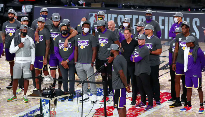 LeBron et les Lakers champions de la conférence Ouest NBA