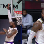 NBA – LeBron décide de faire du volley et contre violemment James Harden !