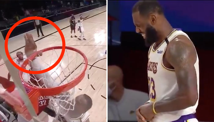 NBA LeBron James Houston Rockets blessure
