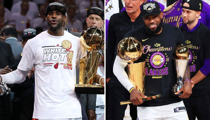 LeBron James MVP des Finales NBA avec le Heat et les Lakers
