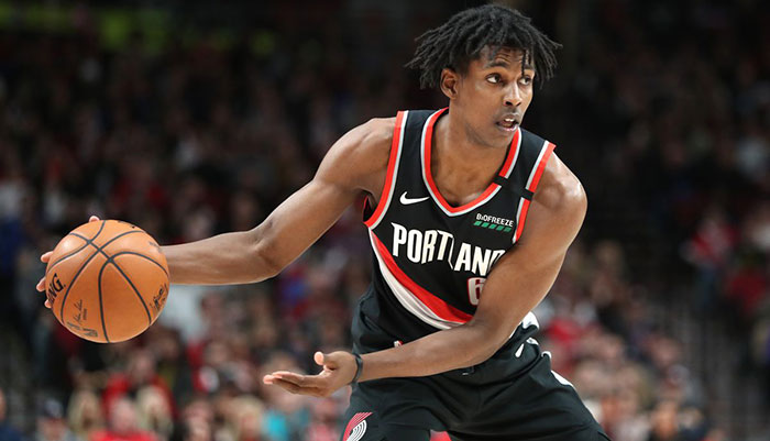 Jaylen Hoard avec les Portland Trail Blazers