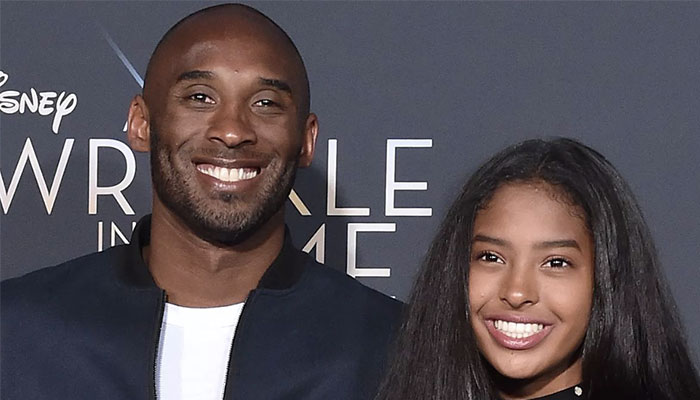 La légende NBA des Los Angeles Lakers, Kobe Bryant, aux côtés de sa fille aînée, Natalia