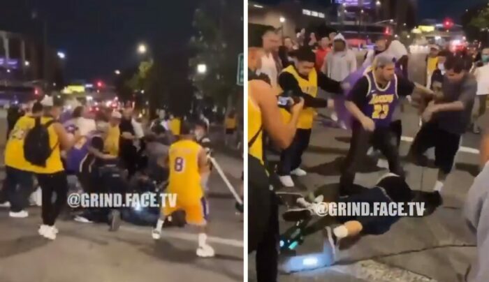 Des fans des Lakers passent à tabac un anti-Kobe