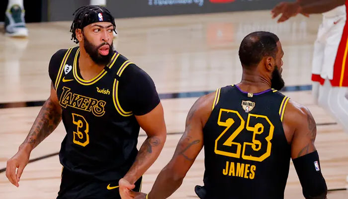 lebron james et anthony davis Game 2 contre Miami Heat NBA