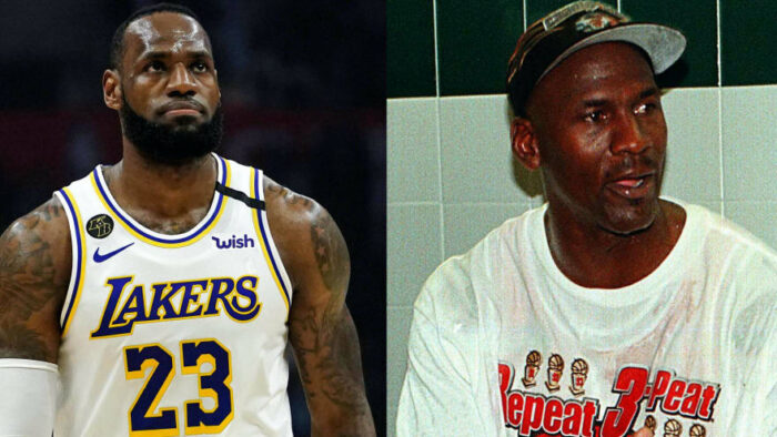 LeBron James et Michael Jordan