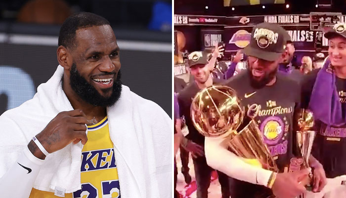 NBA - Ce que LeBron James a dit... au trophée Larry O'Brien