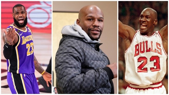 LeBron James, Floyd Mayweather et Michael Jordan