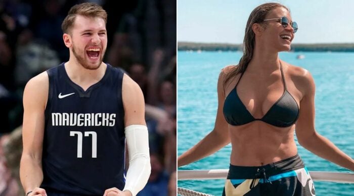 Luka Doncic et Anamaria Goltes