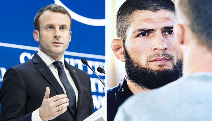 Khabib Nurmagomedov Emmanuel Macron menace