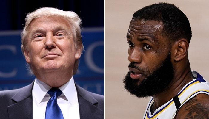 LeBron James NBA face à Donald Trump