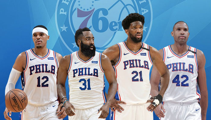 Les superstars NBA Tobias Harris, James Harden, Joel Embiid et Al Horford pourraient composer un big-4 destructeur sous le maillot des Philadelphia 76ers