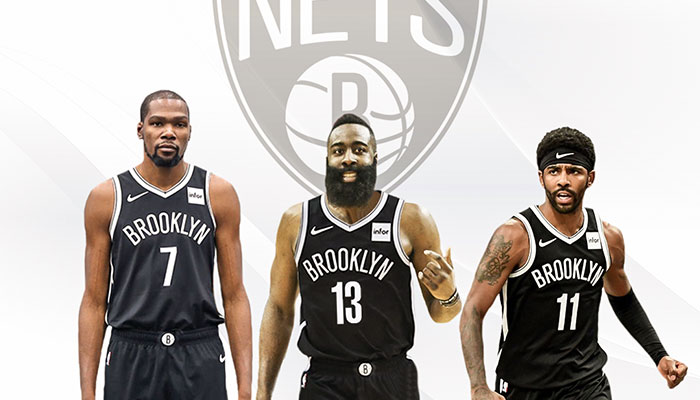 James Harden, Kevin Durant et Kyrie Irving chez les Nets