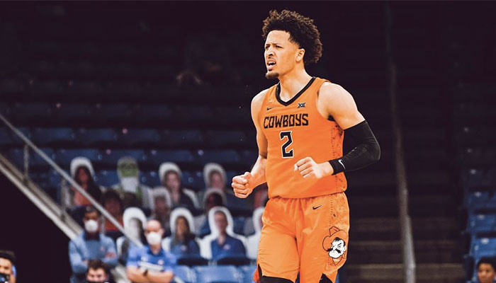 Le probable first pick de la Draft NBA 2021, Cade Cunningham, sous les couleurs de l’équipe de NCAA des Oklahoma State Cowboys