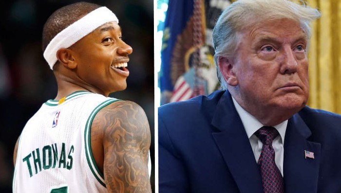 Isaiah Thomas rit de Donald Trump