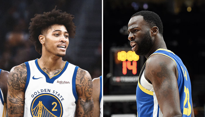 Les deux joueurs NBA des Golden State Warriors, Kelly Oubre Jr. et Draymond Green