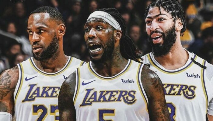 LeBron James, Montrezl Harrell et Anthony Davis