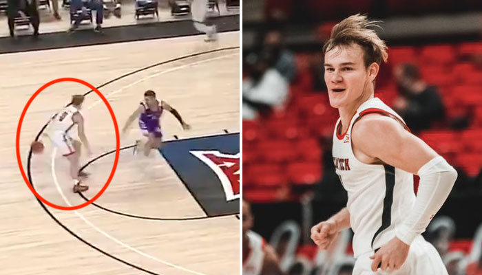 L’arrière de Texas Tech Mac McClung a signé de gros débuts pour son premier match sous ses nouvelles couleurs, avec en prime un cassage de chevilles !