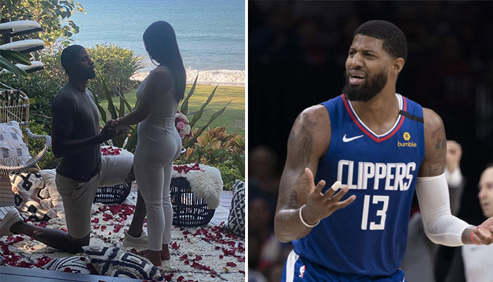 La star des Los Angeles Clippers Paul George se fiance avec sa petite amie Daniela Rajic, les internautes le trollent sauvagement !