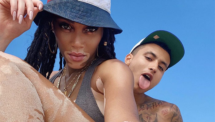 La jeune star des Los Angeles Lakers, Kyle Kuzma, accompagnée de sa petite amie, la célèbre model Winnie Harlow