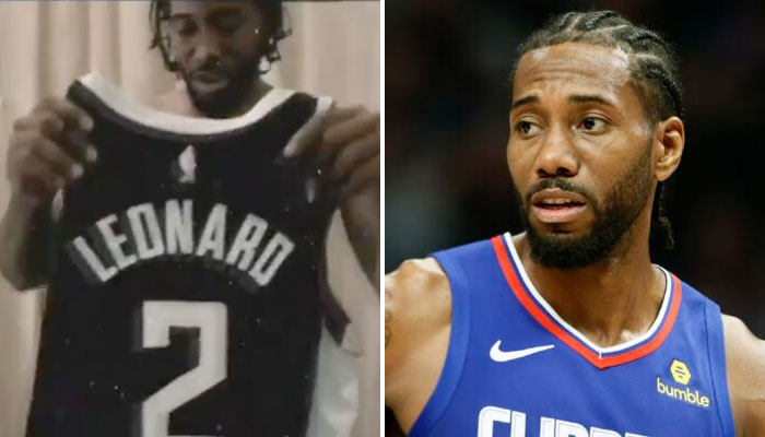 Kawhi Leonard a montré le nouveau maillot des Clippers NBA, et un nouveau style