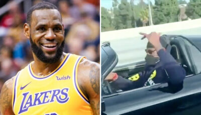 NBA – La séquence géniale avec LeBron, surpris à pleine vitesse sur l’autoroute