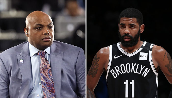 La légende NBA Charles Barkley, MVP de la ligue en 1993, et le meneur star des Brooklyn Nets, Kyrie Irving