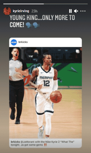 Le surnom de Kyrie Irving donné à Ja Morant