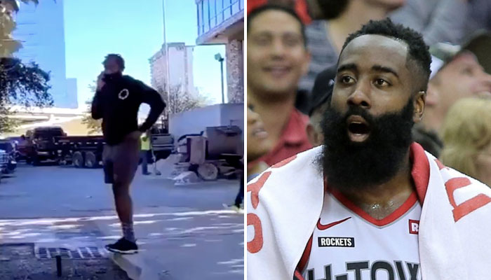 La superstar NBA des Houston Rockets, James Harden, interpellé en plein conversation téléphonique dans la rue au sujet de son avenir !