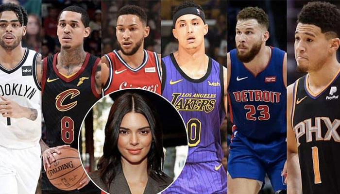 Les joueurs NBA D’Angelo Russell, Jordan Clarkson, Ben Simmons, Kyle Kuzma, Blake Griffin et Devin Booker, auraient tous eu une relation plus ou moins sérieuse avec la supermodel Kendall Jenner