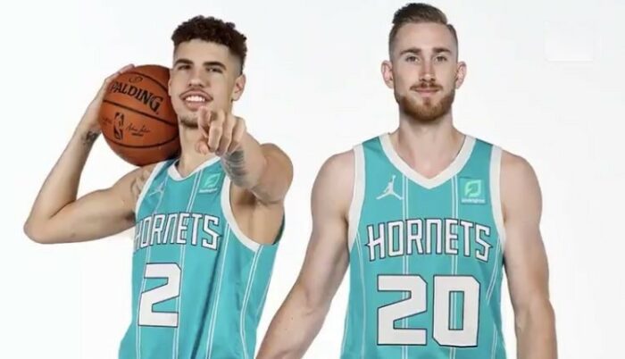LaMelo Ball et Gordon Hayward