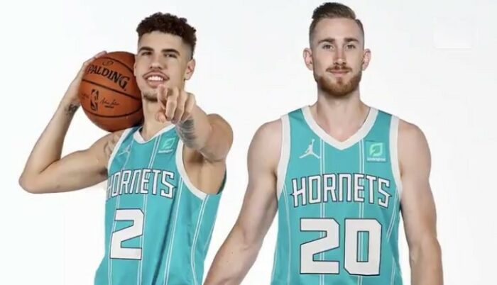 LaMelo Ball et Gordon Hayward