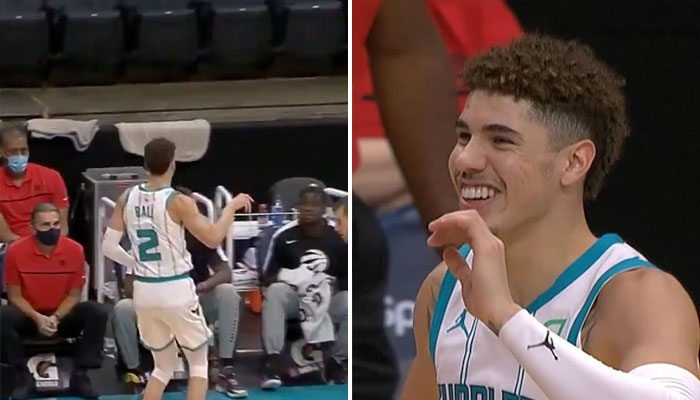 LaMelo Ball trash-talke d'entrée le banc adverse ! NBA