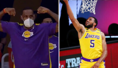 NBA – LeBron s’éclate sur le banc pour le gros match de THT !
