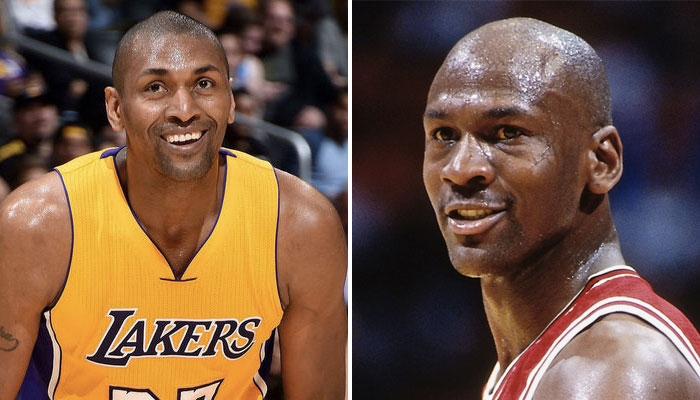 Metta World Peace et Michael Jordan en NBA