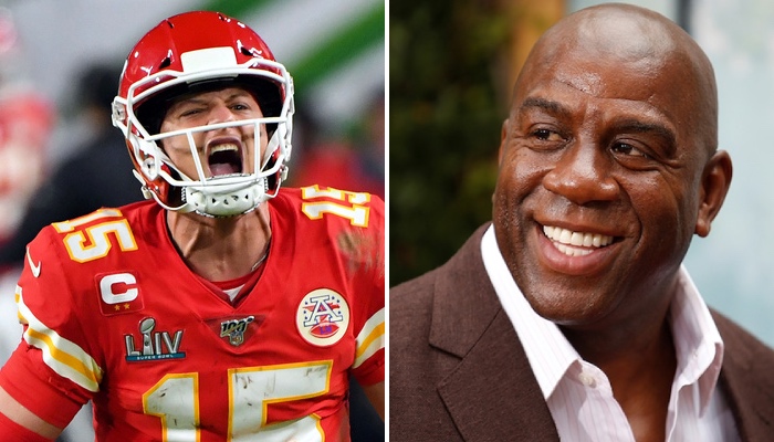 Magic Johnson a réagi à la superbe prestation de Patrick Mahomes en NFL NBA