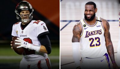 NBA – Tom Brady apparait totalement déchiré à la parade, LeBron réagit