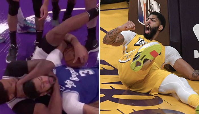 L’intérieur star des Los Angeles Lakers, Anthony Davis, a été victime d’une « prise du sommeil » propre au catch de la part de Rudy Gay lors d’une rencontre NBA face aux San Antonio Spurs